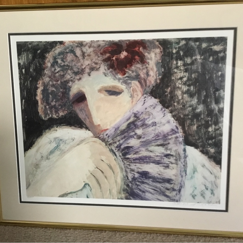 Woman with a Fan by Barbara A. Wood